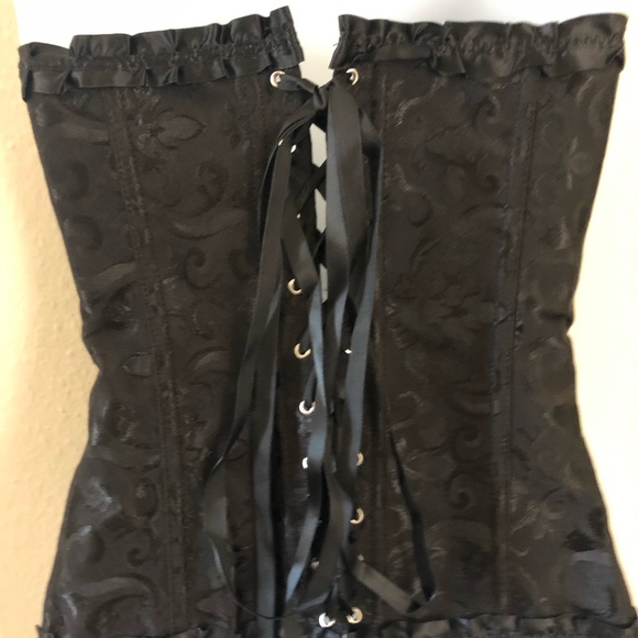 COPY - Women’s Corset/Bustier with G string Silk. - Picture 7 of 9